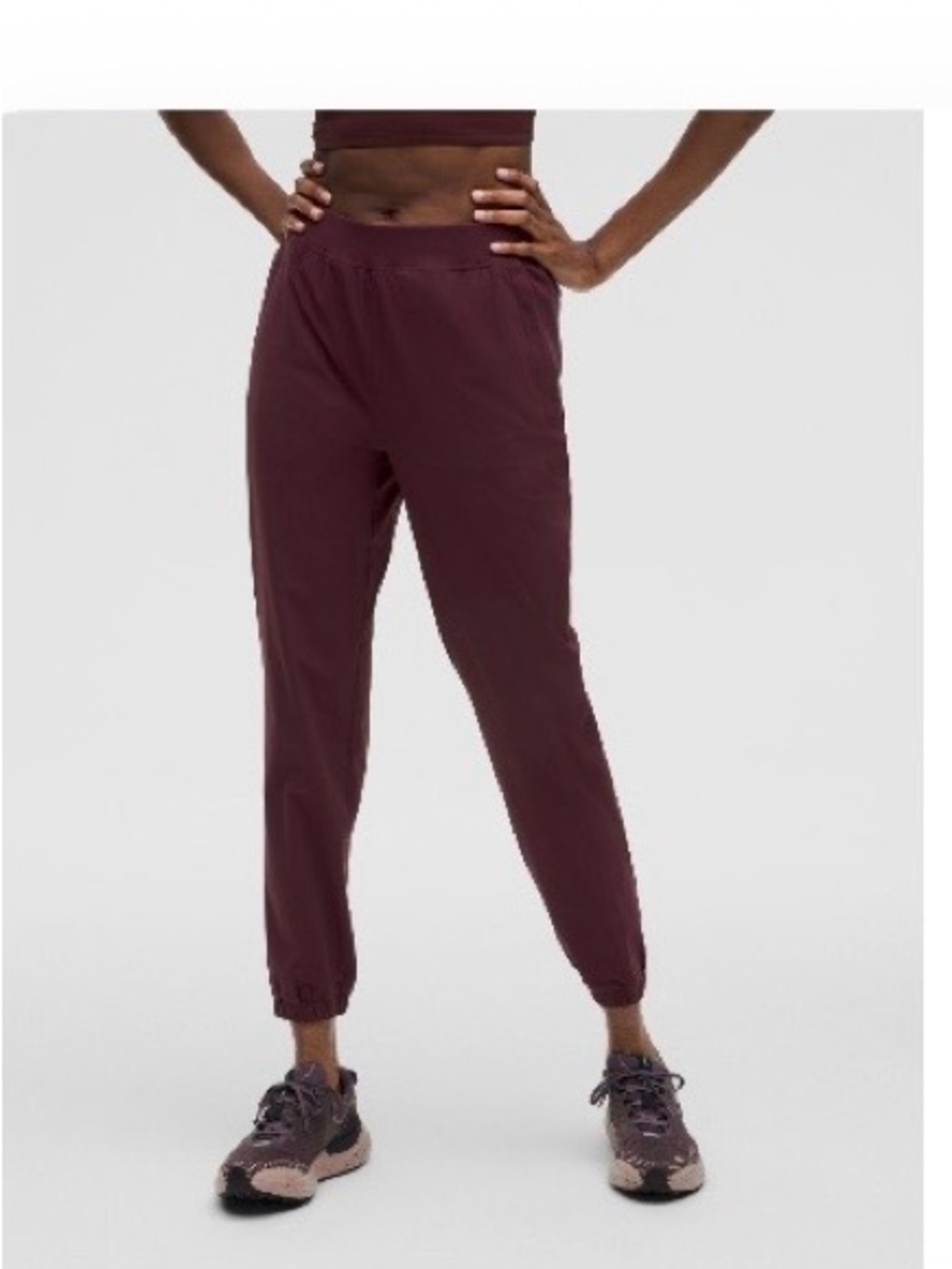 lululemon Adapted State HR Jogger Full Length Garnet sz 6 Like New